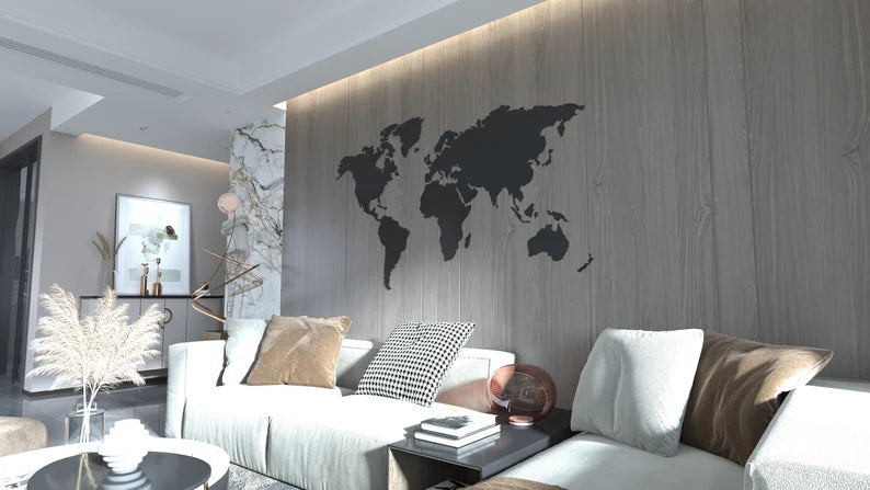Mapa sveta – Zidna Dekoracija od Drveta