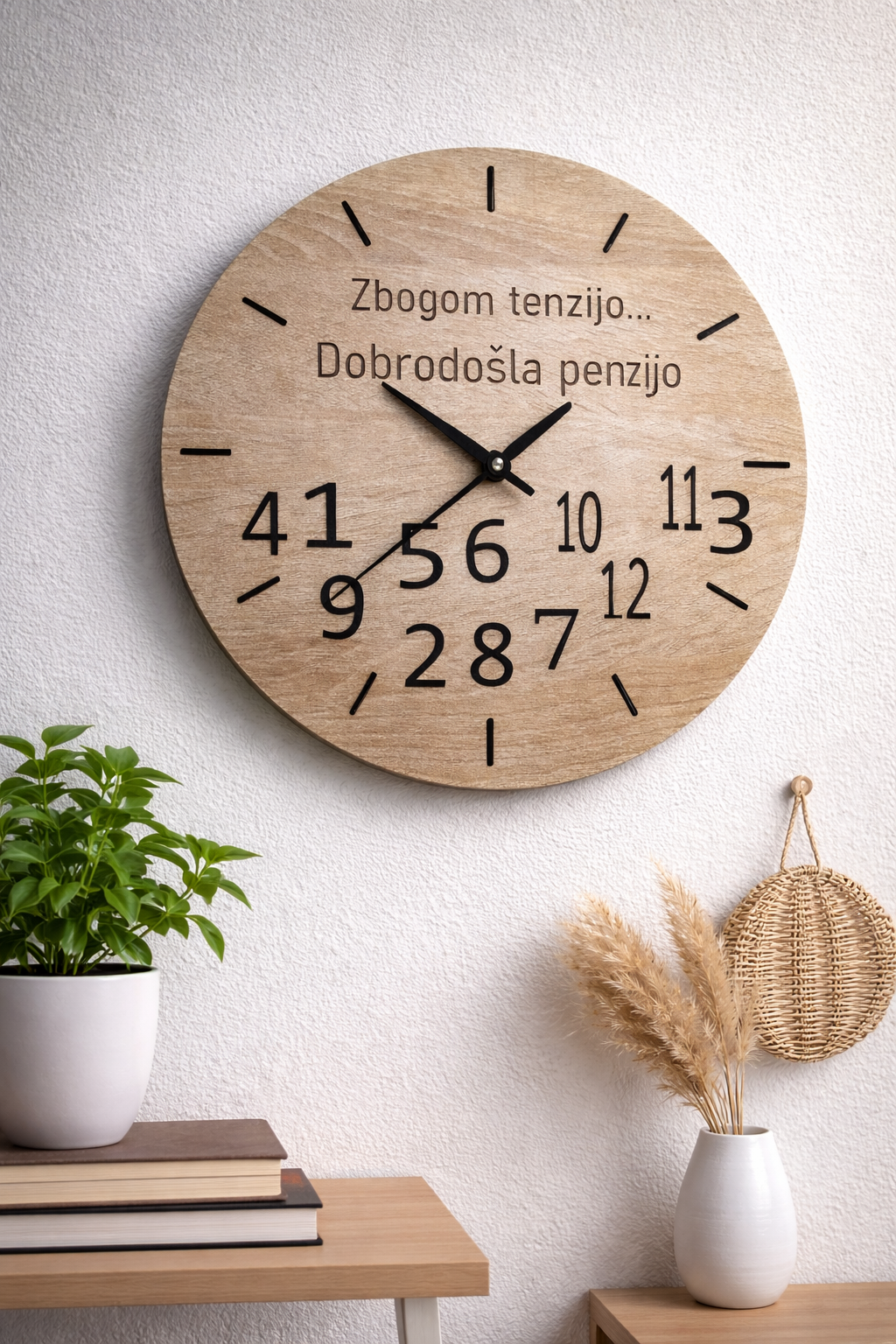 Drveni sat-Poklon za penziju